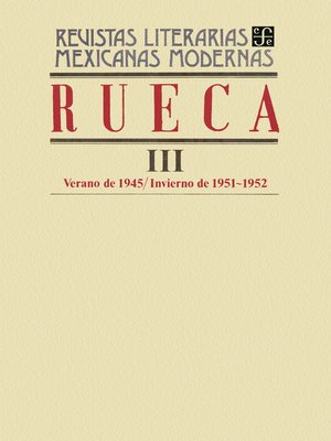 cover image of Rueca III, verano de 1945-invierno de 1951-1952